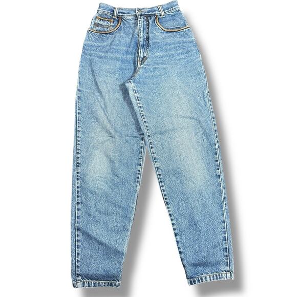 Vintage 90s Smuggler Jeans Sz 40 High Waisted Light Wash Denim Brazil - Picture 1 of 11